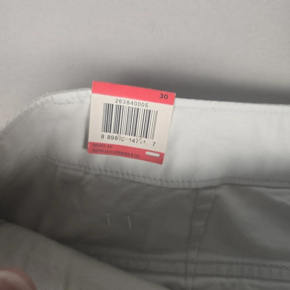 Levi's Utility Fatigue Chino Pants Size W30 NWT White Hazy Moonstruck 26384-0005